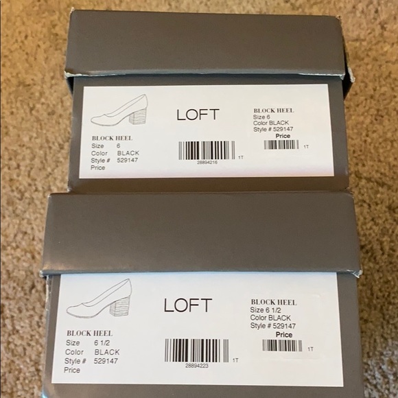 Loft black block heels, new in box! - Picture 9 of 9